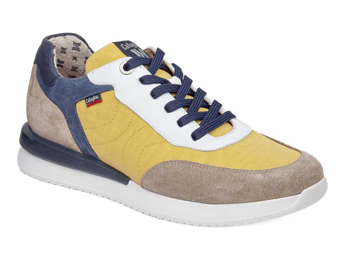 Callaghan 51100 Moses Sneakers Herren Beige Gelb Blau | IQN7054BG