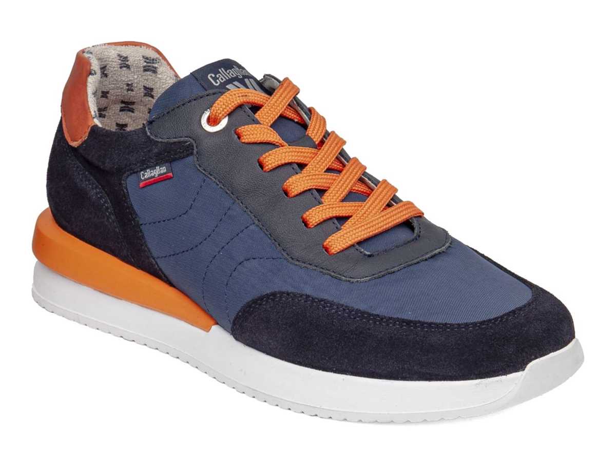 Callaghan 51100 Moses Sneakers Herren Blau Schwarz Orange | SLK3131KZ