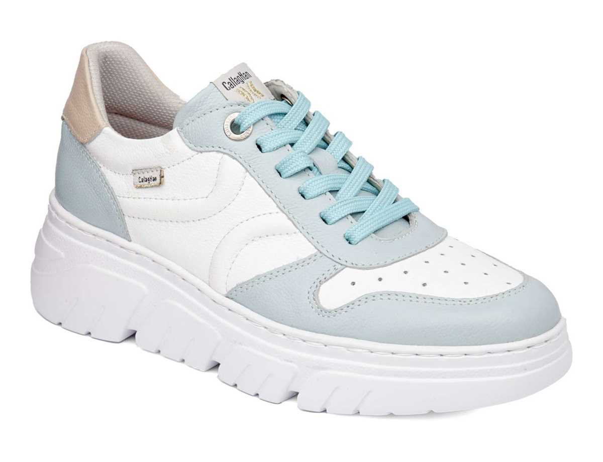 Callaghan 51806 Baccara Plateau Sneakers Damen Blau Weiß Rosa | GJZ8062IL