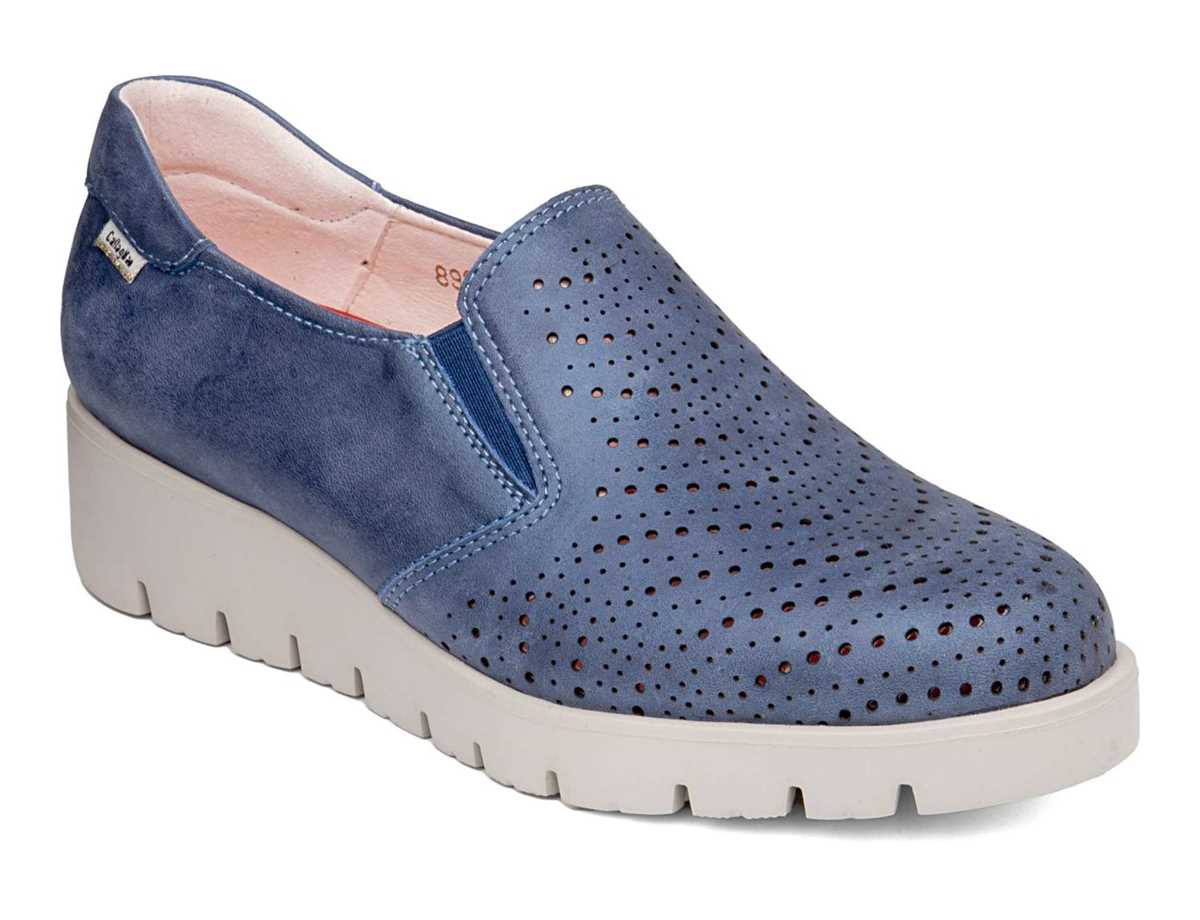 Callaghan 89892 Haman Plateauschuhe Damen Blau | SCU8673JN