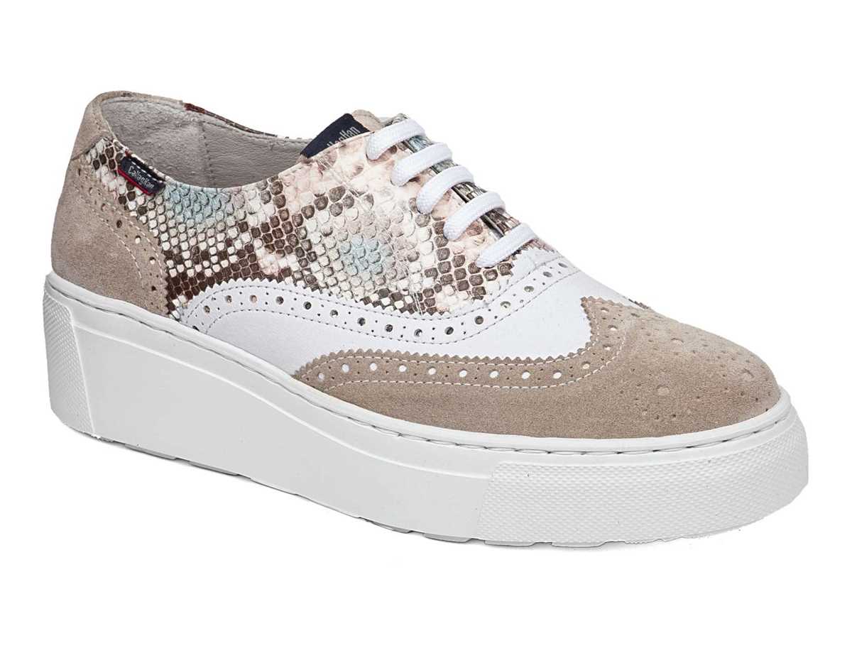 Callaghan 14926 Moon Line Plateau Sneakers Damen Beige Weiß | WDW9869IS