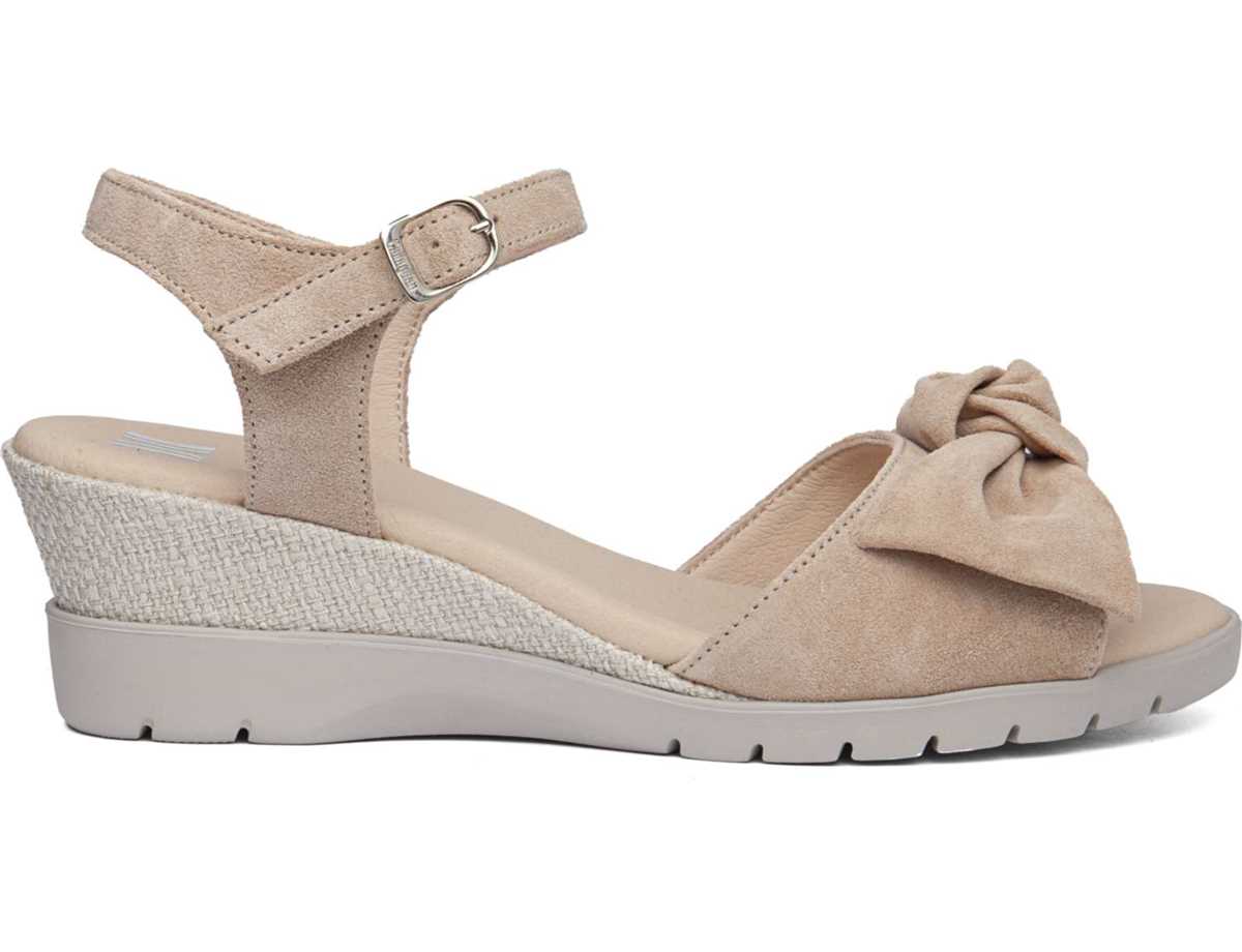 Callaghan 29115 Esperanza Keilabsatz Sandalen Damen Rosa Beige | WMQ3067QD