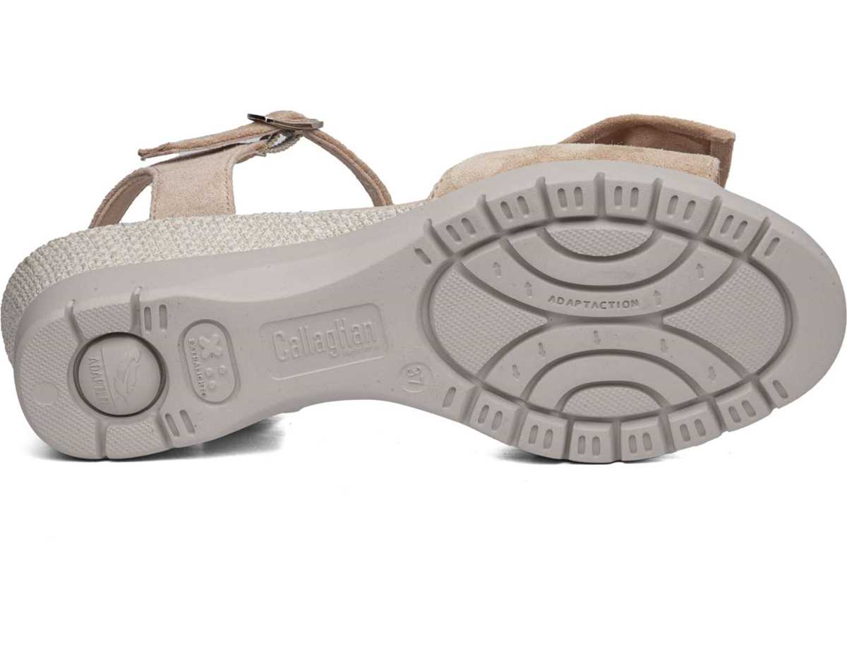 Callaghan 29115 Esperanza Keilabsatz Sandalen Damen Rosa Beige | WMQ3067QD