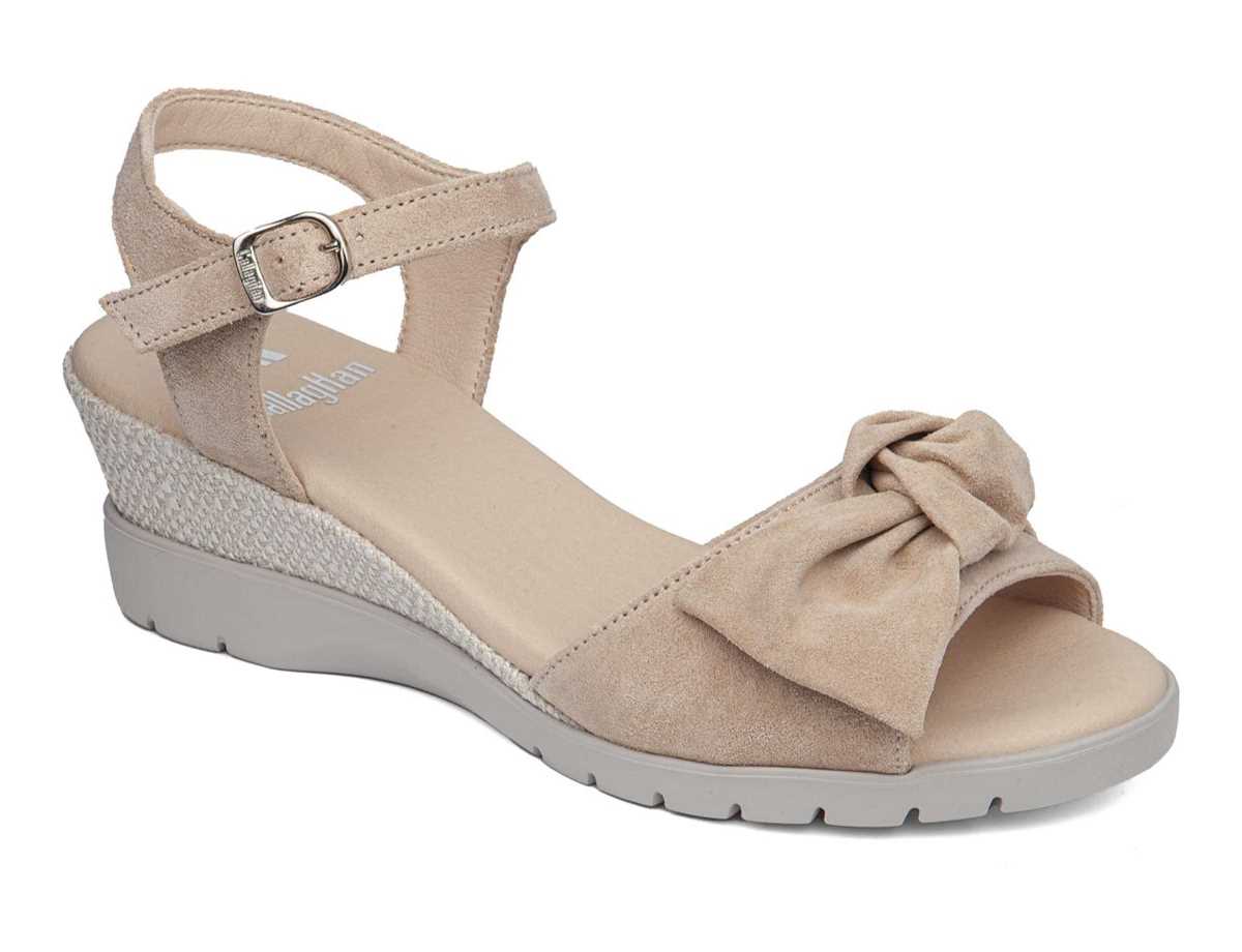 Callaghan 29115 Esperanza Keilabsatz Sandalen Damen Rosa Beige | WMQ3067QD