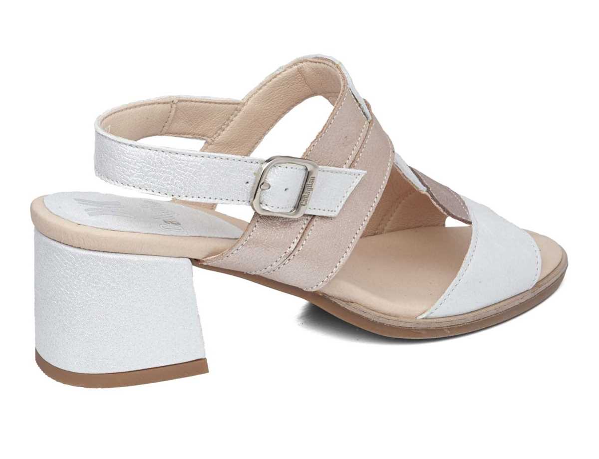 Callaghan 29211 Kibow Sandalen Absatz Damen Weiß Beige Gelb | YTH4491JK