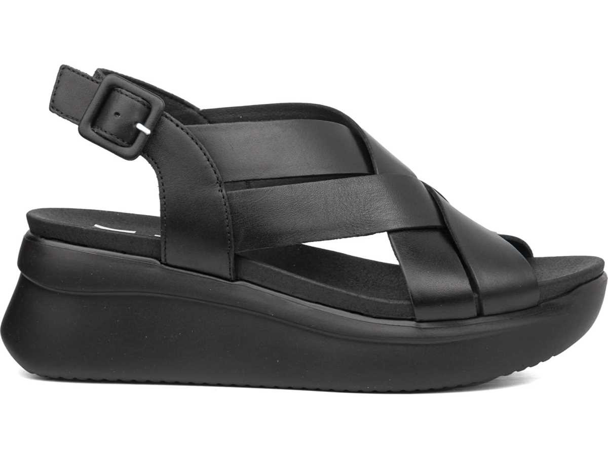 Callaghan 29902 Llana Plateau Sandalen Damen Schwarz | XYI671AF