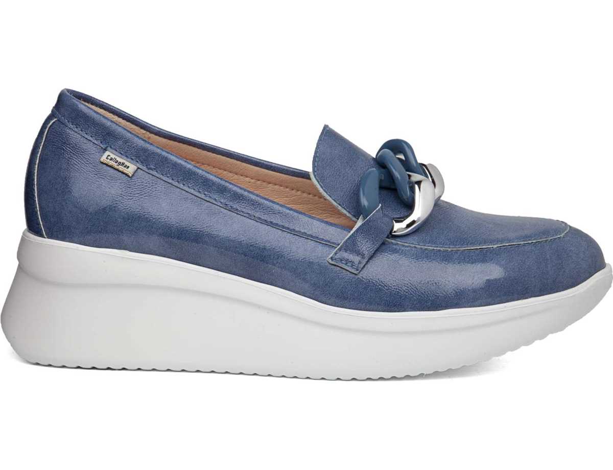 Callaghan 30019 Hanna Plateauschuhe Damen Blau | BDK6040KF