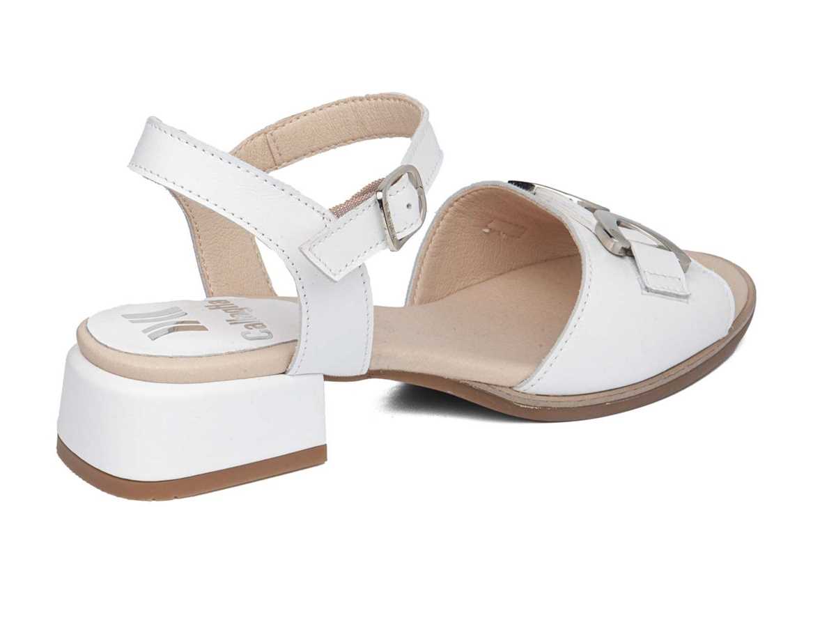 Callaghan 30307 Luna Sandalen Absatz Damen Weiß | SGF4856VP