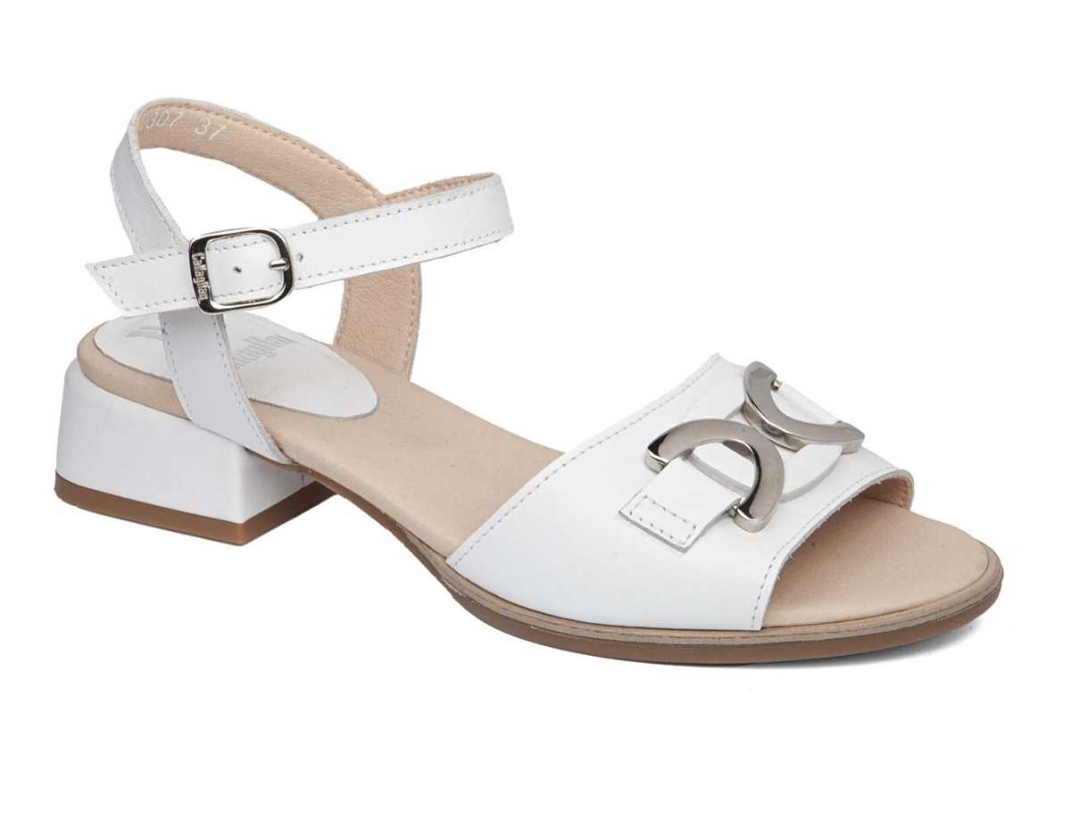 Callaghan 30307 Luna Sandalen Absatz Damen Weiß | SGF4856VP