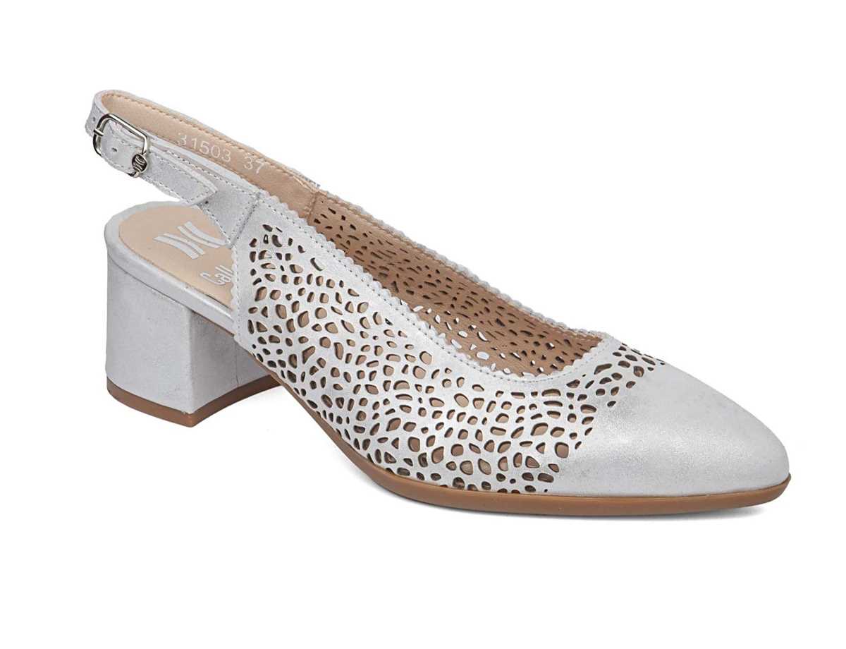 Callaghan 31503 Zahara Pumps Damen Silber | BBO630PB