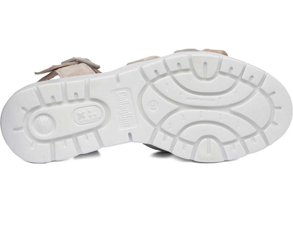 Callaghan 32000 Bera Keilabsatz Sandalen Damen Beige Grün Braun | DWY2266XS