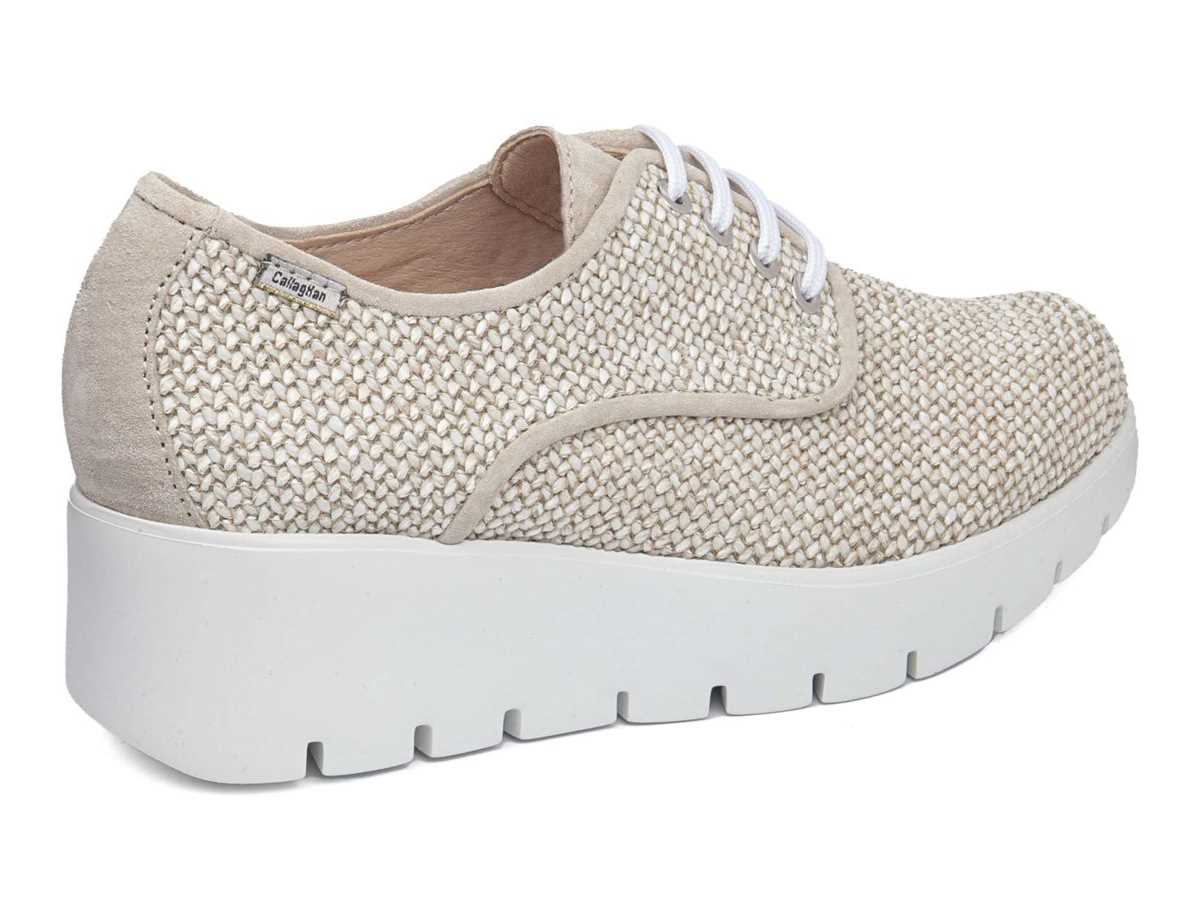 Callaghan 32101 Amal Plateau Sneakers Damen Braun Weiß | AJV8420PG