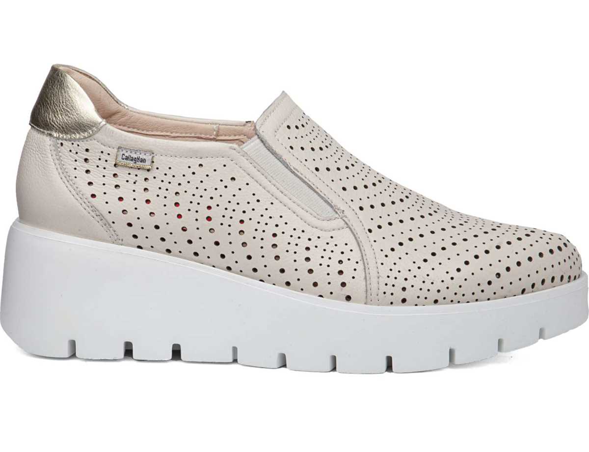 Callaghan 32103 Amal Plateau Sneakers Damen Weiß Beige | AAH730AK