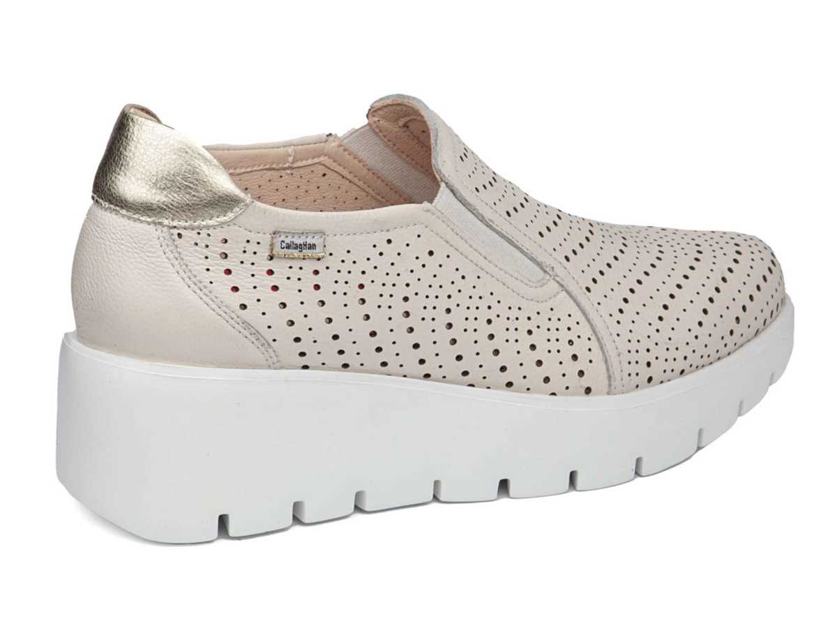 Callaghan 32103 Amal Plateau Sneakers Damen Weiß Beige | AAH730AK