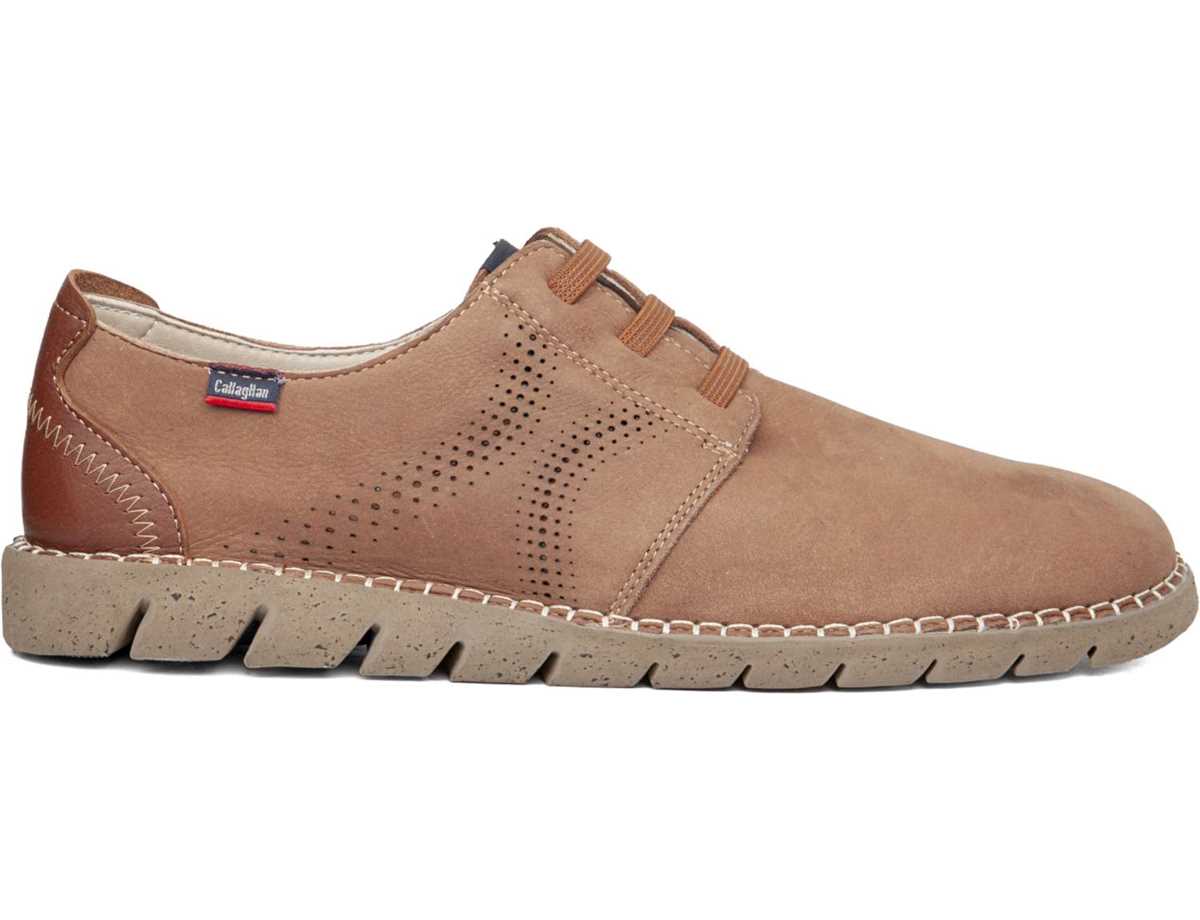 Callaghan 43200 Viz Schnürschuhe Herren Beige Braun | ASP9921PS