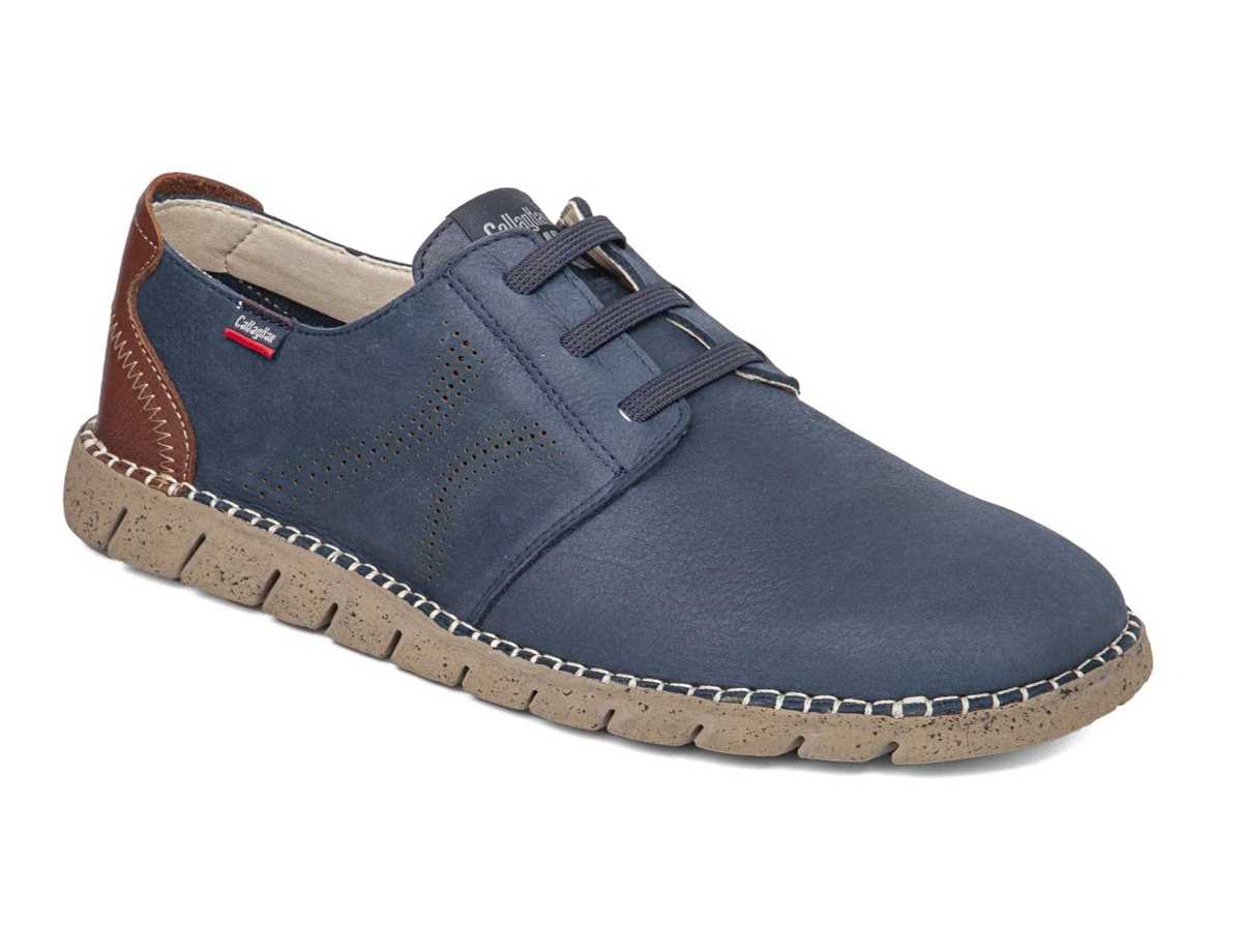 Callaghan 43200 Viz Schnürschuhe Herren Blau Braun | WJN5240BU