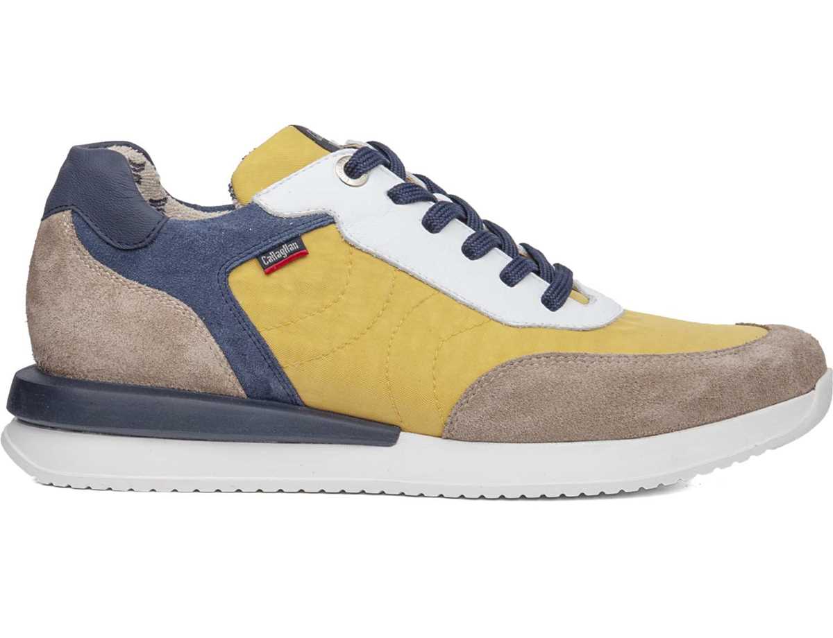 Callaghan 51100 Moses Sneakers Herren Beige Gelb Blau | IQN7054BG