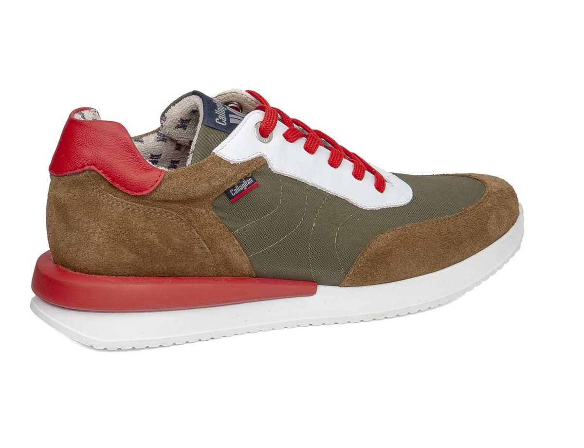 Callaghan 51100 Moses Sneakers Herren Grün Braun Rot | OYJ982SW