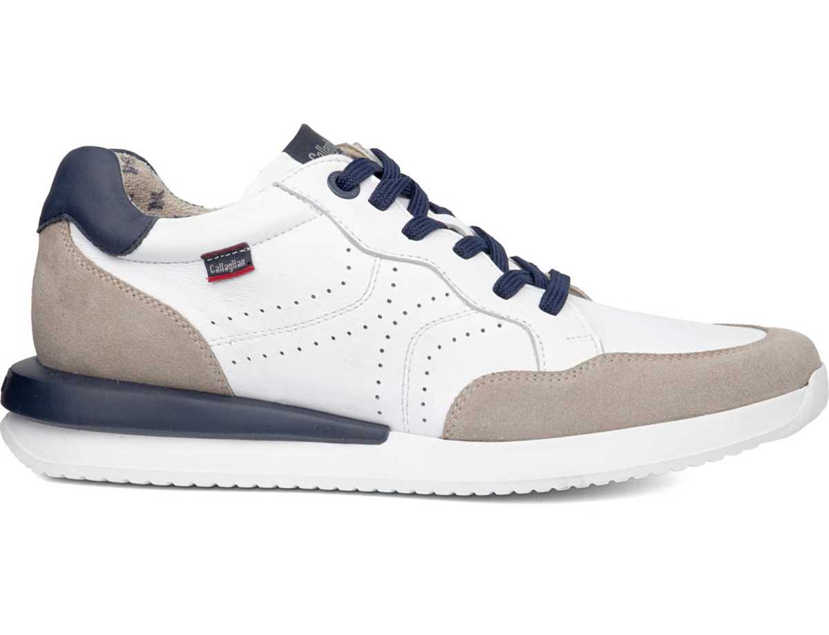 Callaghan 51107 Moses Sneakers Herren Weiß Beige Blau | SBL383IV