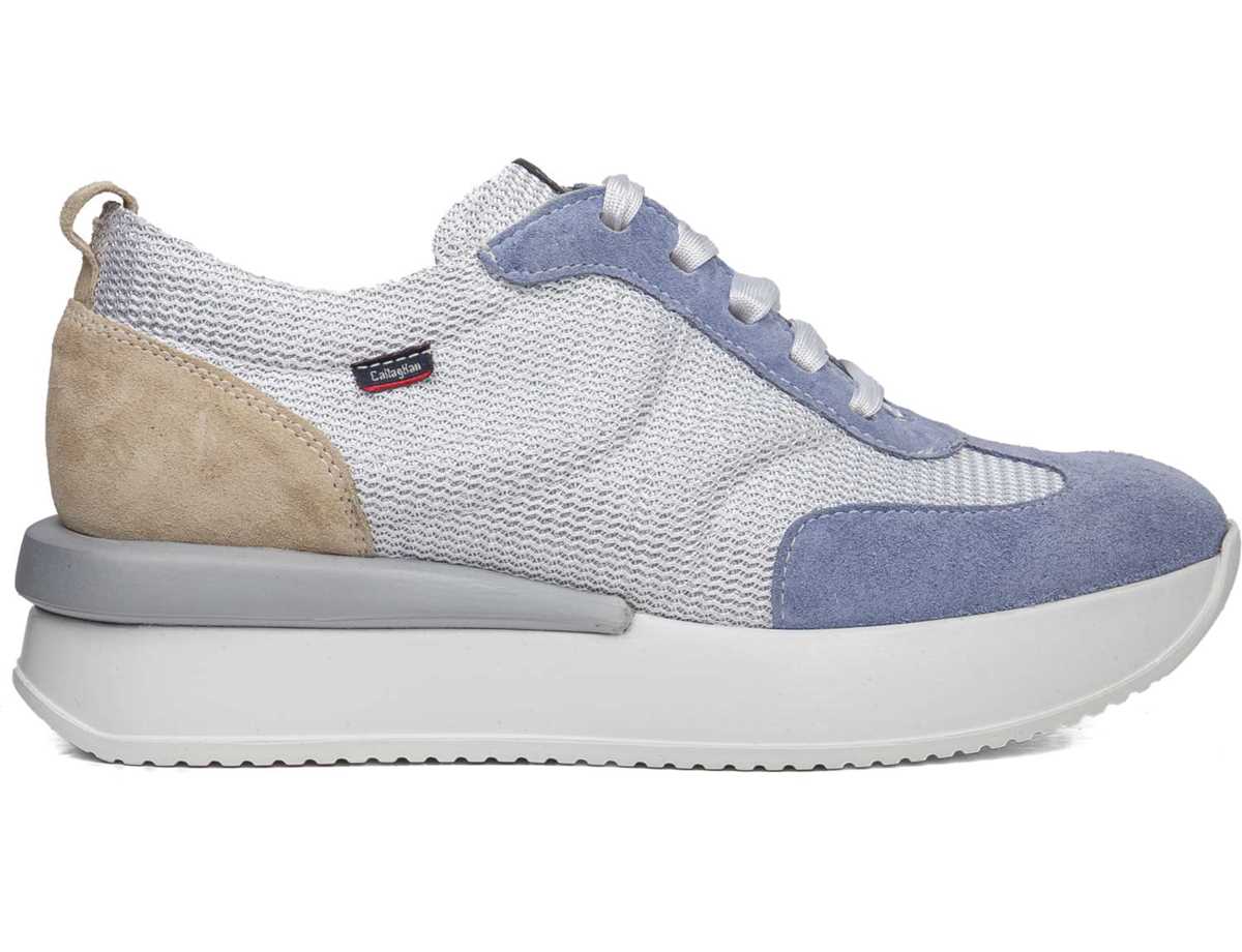 Callaghan 51200 Dina Sneakers Damen Blau Weiß Beige | SXI337JU