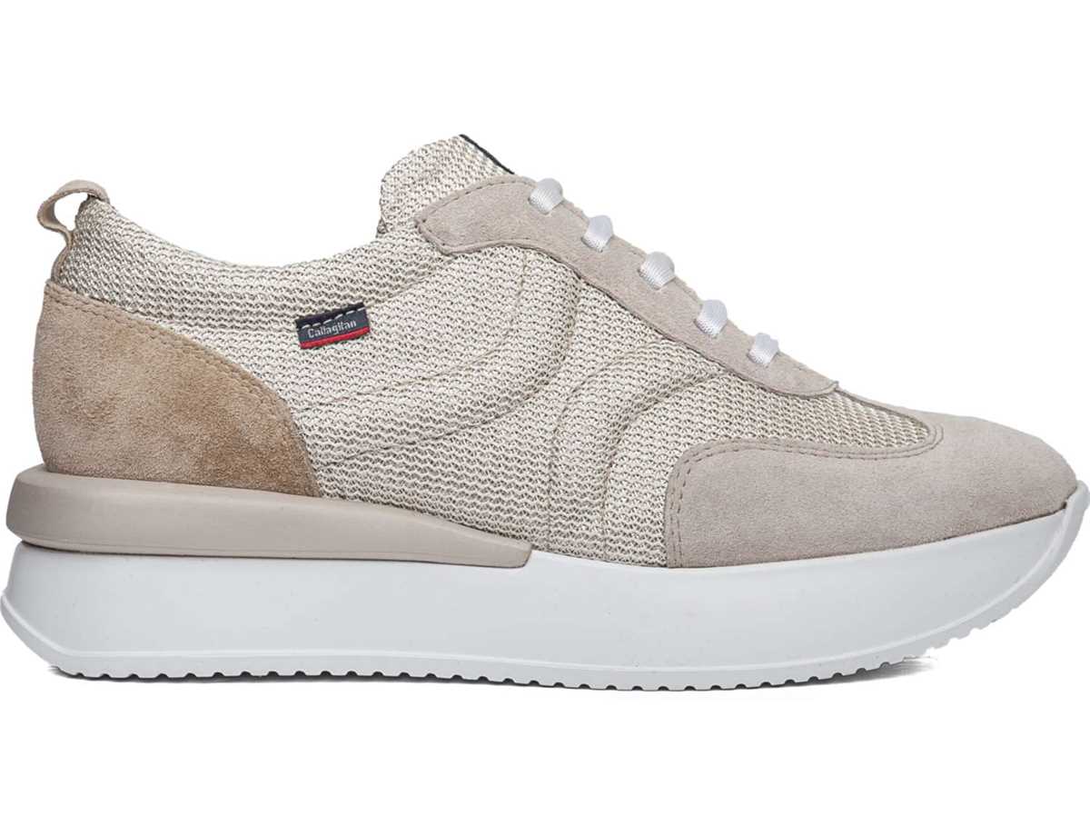 Callaghan 51200 Dina Sneakers Damen Weiß Beige | VAL745YP