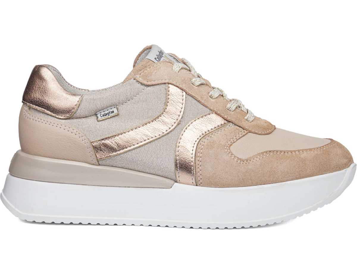 Callaghan 51204 Dina Sneakers Damen Rosa Beige Gold | LEF7397LV