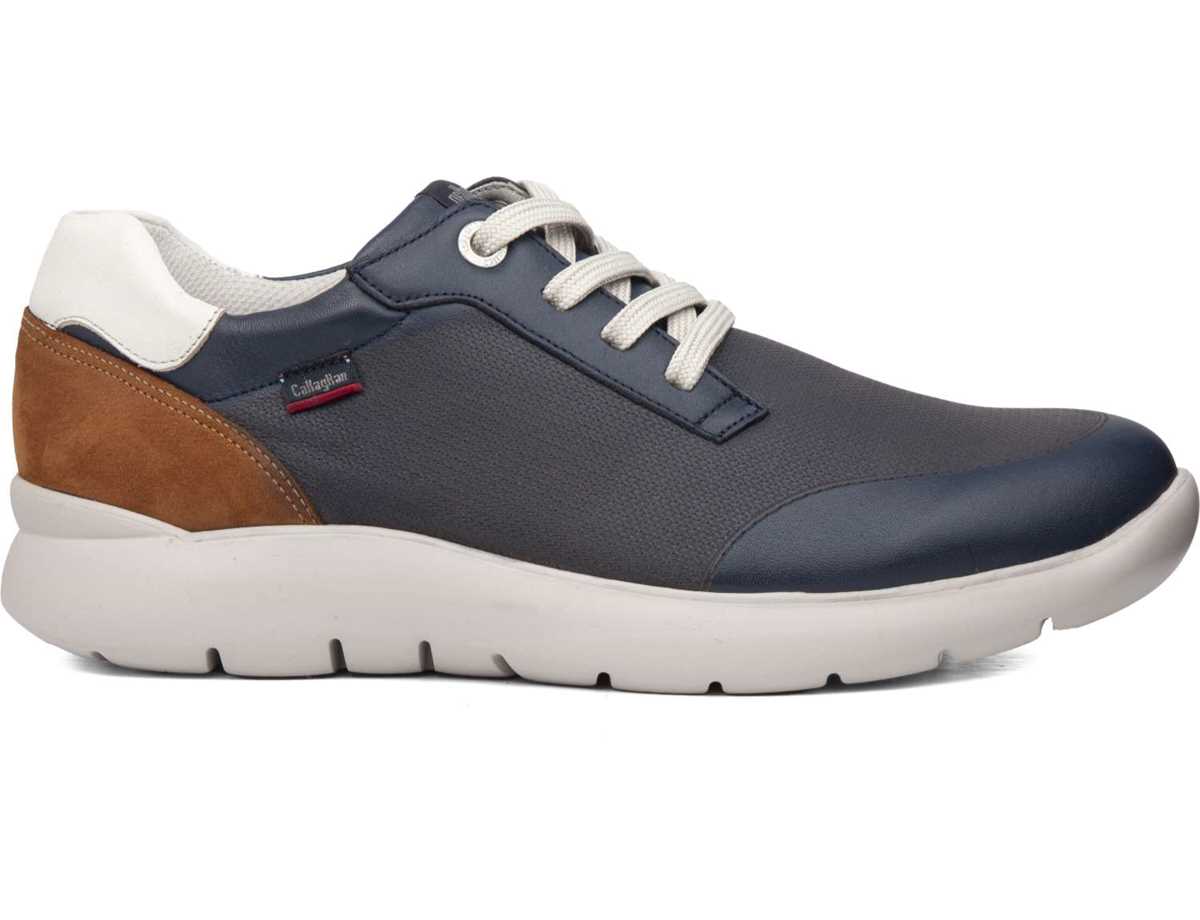 Callaghan 51308 Nuvole Sneakers Herren Blau Braun Weiß | WDX317MH