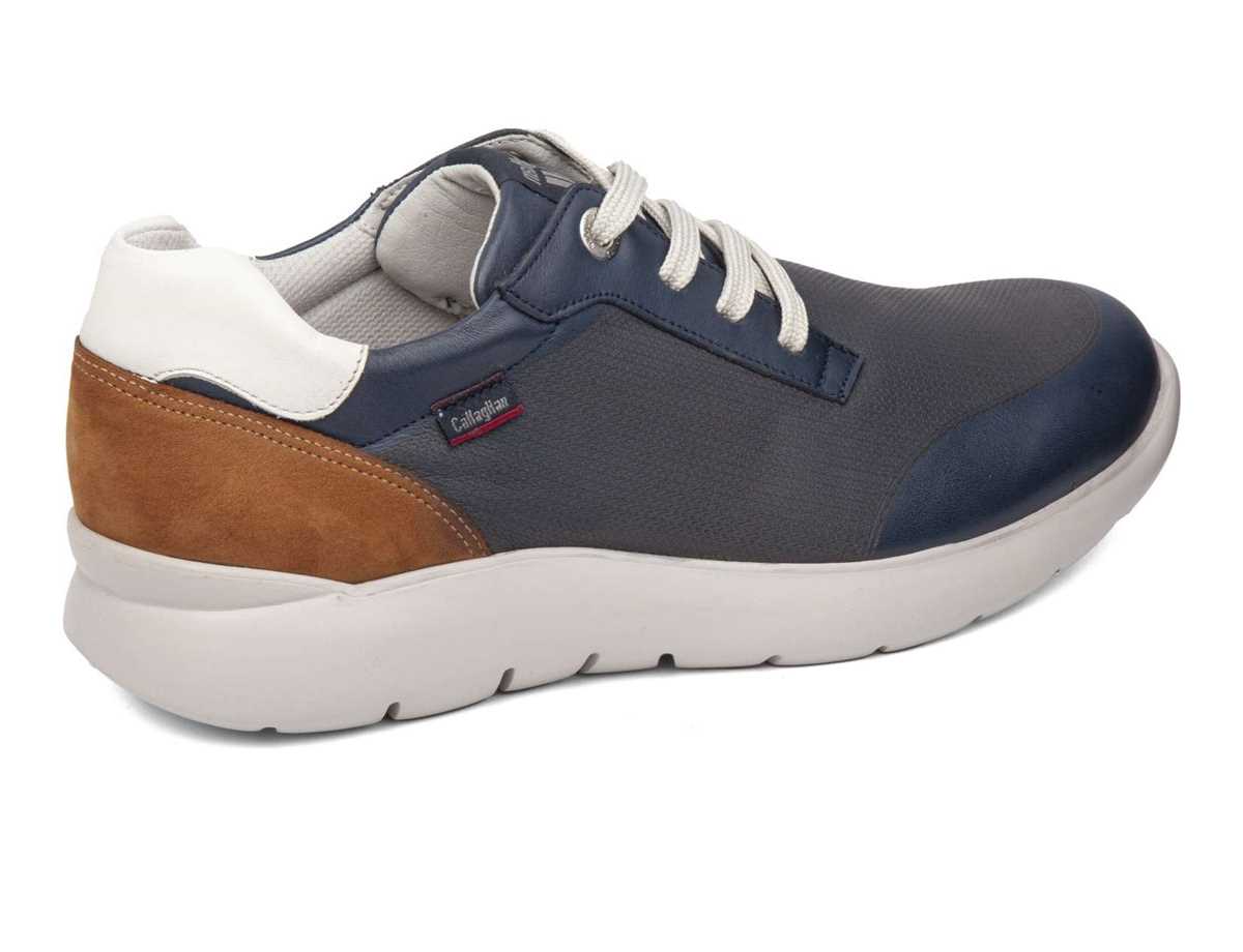 Callaghan 51308 Nuvole Sneakers Herren Blau Braun Weiß | WDX317MH