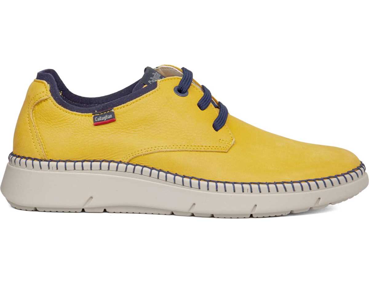 Callaghan 53500 Circular Schnürschuhe Herren Gelb Blau | IQN2089HN