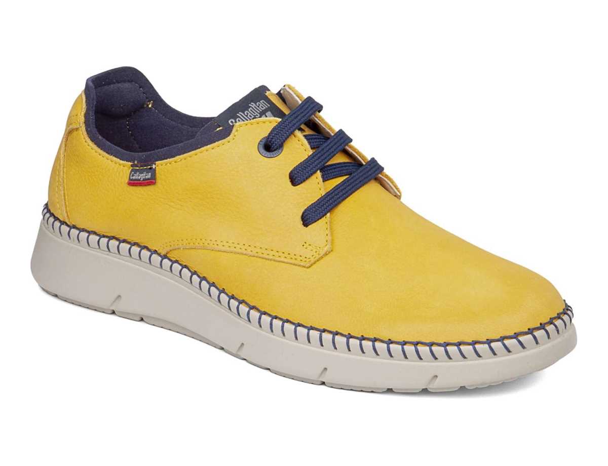 Callaghan 53500 Circular Schnürschuhe Herren Gelb Blau | IQN2089HN