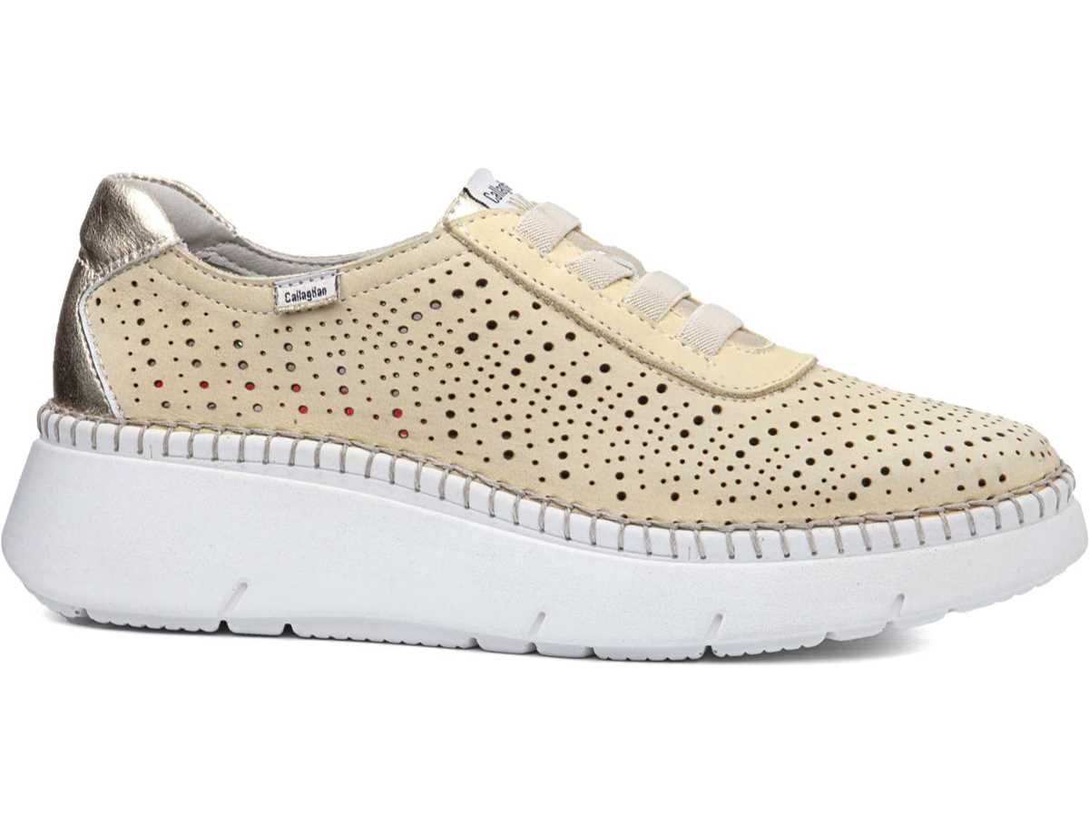 Callaghan 53600 Circular Sra. Plateau Sneakers Damen Gelb Beige | PZT4637HU