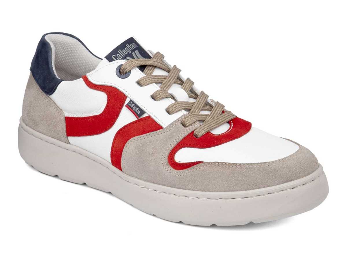 Callaghan 54802 Pint Freizeitschuhe Herren Beige Weiß Rot | OHN3023RY