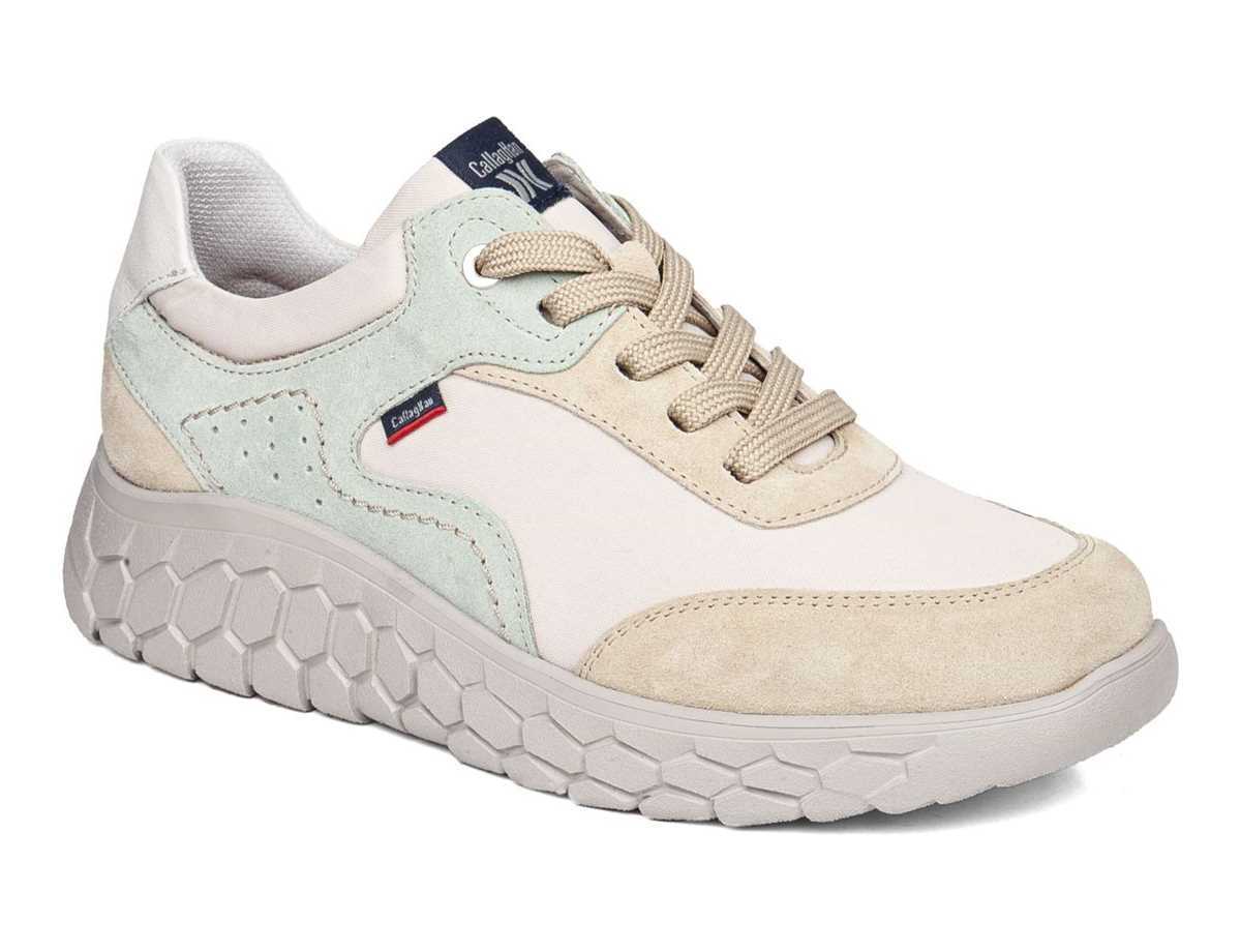 Callaghan 60004 Suv Sra. Plateau Sneakers Damen Beige Grün | LRZ6658AZ